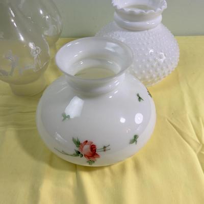 Lot of Glass Lamp Shades