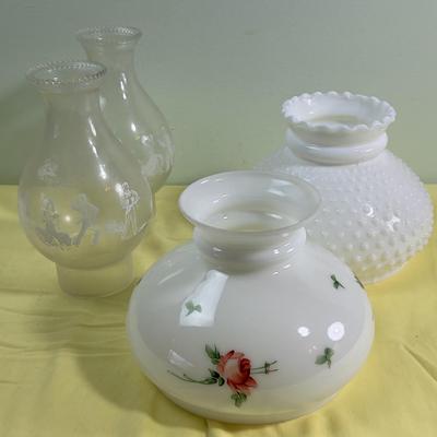 Lot of Glass Lamp Shades
