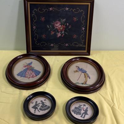 Needle Work Framed Pictures