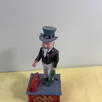 Uncle Sam Bank Reproduction 80's Still Old 