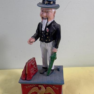 Uncle Sam Bank Reproduction 80's Still Old 