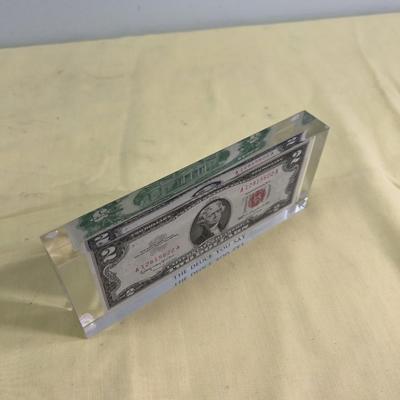 $2 Bill Paper Weight 