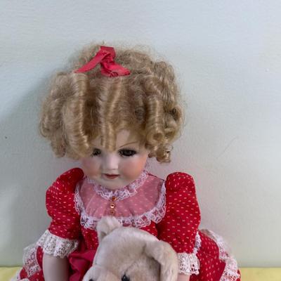 Shirley Temple Doll and her Teddy Porcelain 