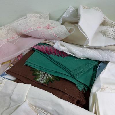 Giant Mixed Lot: Embroidery, Cut Out, Doilies