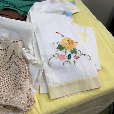 Giant Mixed Lot: Embroidery, Cut Out, Doilies