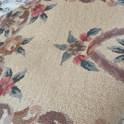 Rugs Cream and Floral 4 Chinese Silk Woven