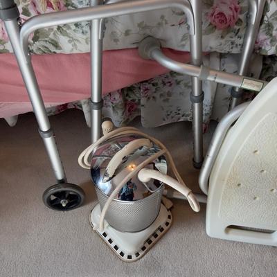 Walker and Shower Plus Vintage Jacuzzi and stool