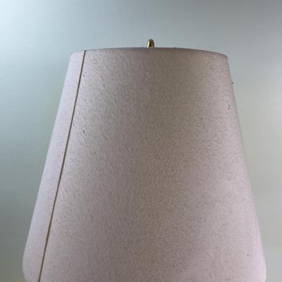 Hollywood Regency Lamp Luster with a Linen Shade