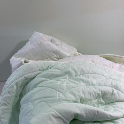 Mint Pastel Queen Full Satiny Bedspread