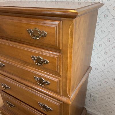 Plymouth Rock Maple Dresser Highboy  