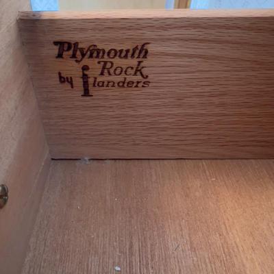 Plymouth Rock Maple Dresser Highboy  