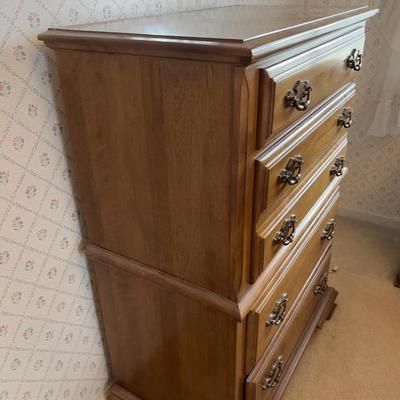 Plymouth Rock Maple Dresser Highboy  