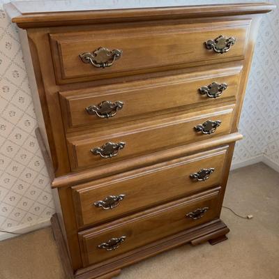 Plymouth Rock Maple Dresser Highboy  