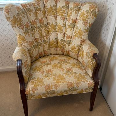 Yellow FAN Back Chair 