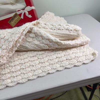 Winter Cozy Crochet Hand Made Blanket and Dear Foam 