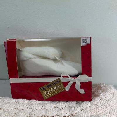 Winter Cozy Crochet Hand Made Blanket and Dear Foam 