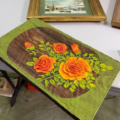 Art Prints, Wall Plaques, Mirror, Small Wall Items. (6) pieces 