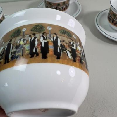 ESCHENBACH Cups & Saucers  (4) 