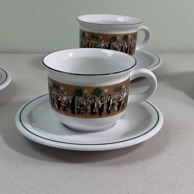 ESCHENBACH Cups & Saucers  (4) 