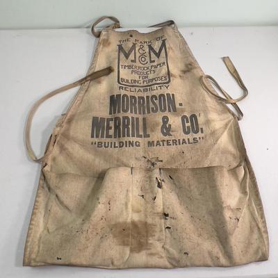 Vintage Morrison & Merrill Company NAIL Apron