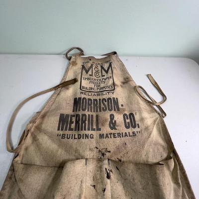 Vintage Morrison & Merrill Company NAIL Apron