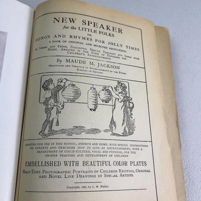 Book; Kindergarten Speaker 