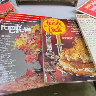 Magazine Rack Full of Magazines from 60's