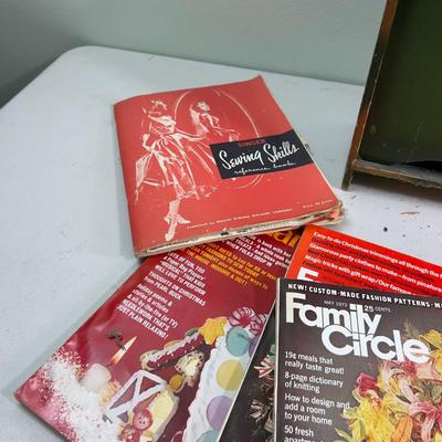 Magazine Rack Full of Magazines from 60's