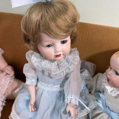 3 Baby Dolls Porcelain