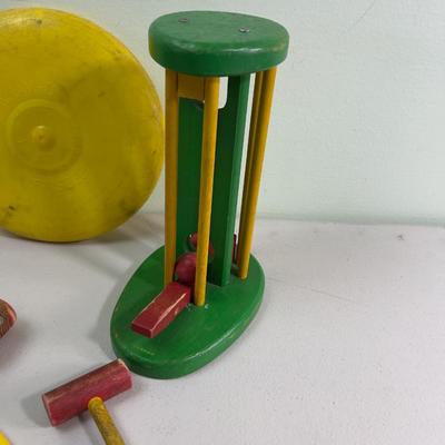 Wood Toys and a REAL Wham-O FRISBIE