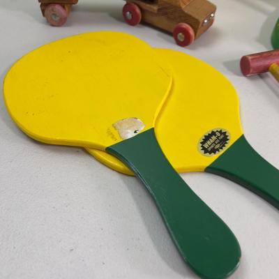 Wood Toys and a REAL Wham-O FRISBIE