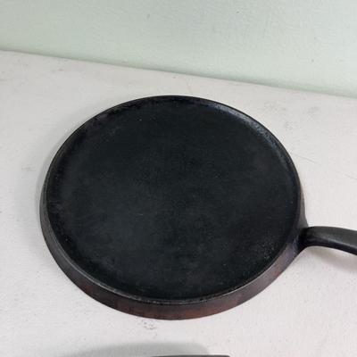 Cast Iron Griddle by Puritan and Trivet  