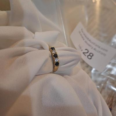 Sale Photo Thumbnail #122: Size 7 costume gold tone ring with jewels
