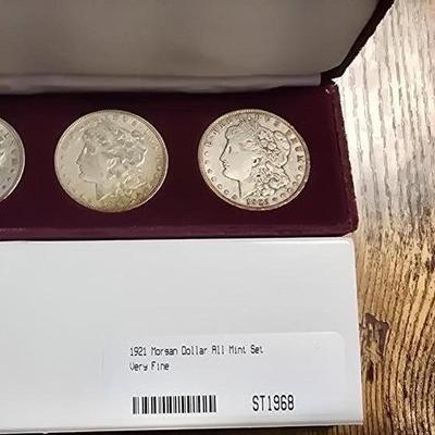 1921 Morgan dollar mint set