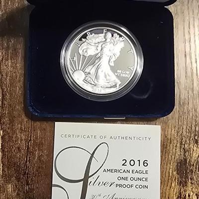2016 American Eagle 1oz proof coin
