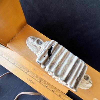 Lot 184 Unique 1950s Fire Place Mantle Clock