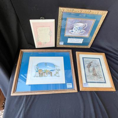 Lot 186 Lot of small art prints