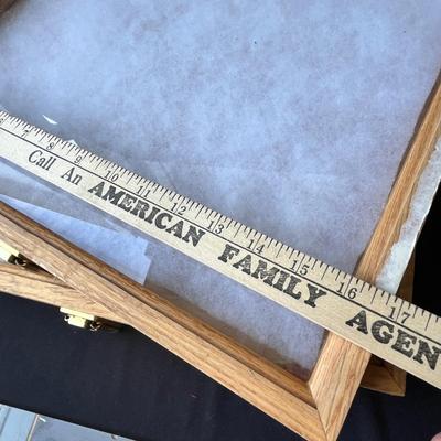 Lot 193 2 Oak Table Top display cases