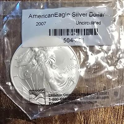 2007 Eagle SILVER Dollar