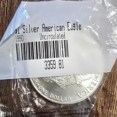 1990 SILVER Eagle uncirculated