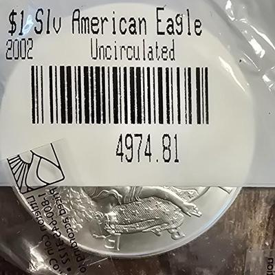 2002 Eagle uncirculated SILVER COIN