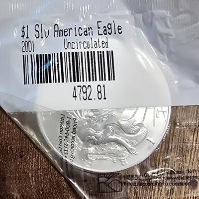 2001 Eagle uncirculated SILVER COIN