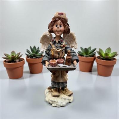 Sale Photo Thumbnail #133: Boyds Bears & Friends Folkstone Collection "Mercy...Angel of Nurses" Figurine  Number 220/590  1997
Approximate Ht 7.5"