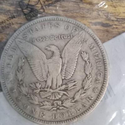 1884 O morgan silver dollar