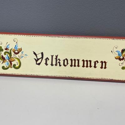 Hand painted sign