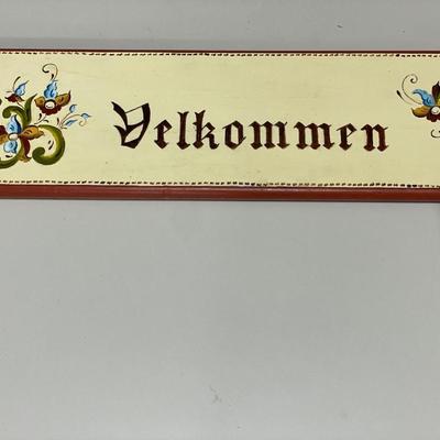 Hand painted sign