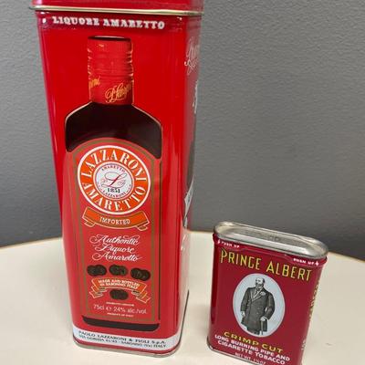 2 vintage tins