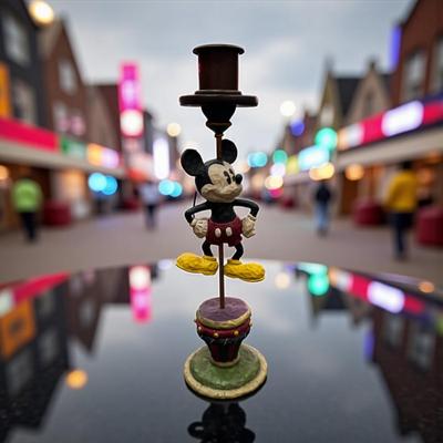 Sale Photo Thumbnail #142: Walt Disney Mickey Mouse Candle Holder by Jim Shore 8.5" tall