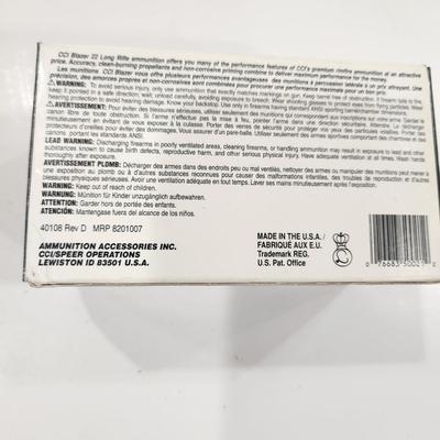 Blazer 22 Long Rifle Ammo 400 rds