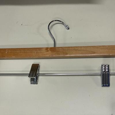 Hangers with metal clips